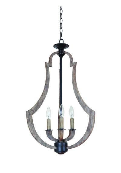 Craftmade - 35133-WP - Three Light Foyer Chandelier - Winton - Weathered Pine