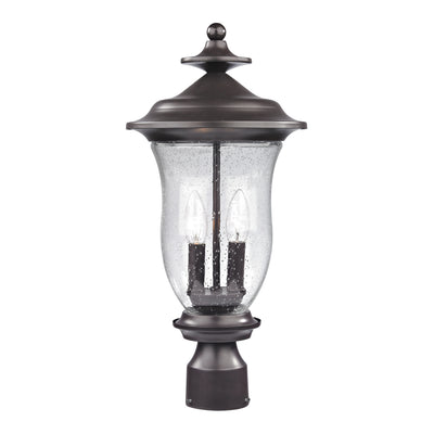 ELK Home - 8002EP/75 - Two Light Outdoor Post Mount - Trinity - Oil Rubbed Bronze