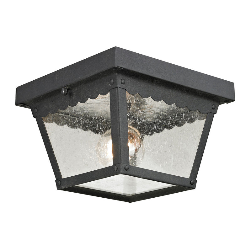 ELK Home - 9102EF/65 - Two Light Flush Mount - Springfield - Matte Textured Black