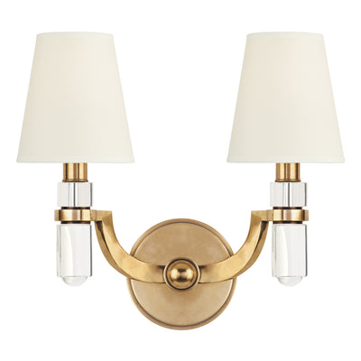 Hudson Valley - 982-AGB-WS - Two Light Wall Sconce - Dayton - Aged Brass