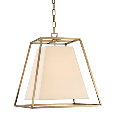 Hudson Valley - 6917-AGB - Four Light Pendant - Kyle - Aged Brass