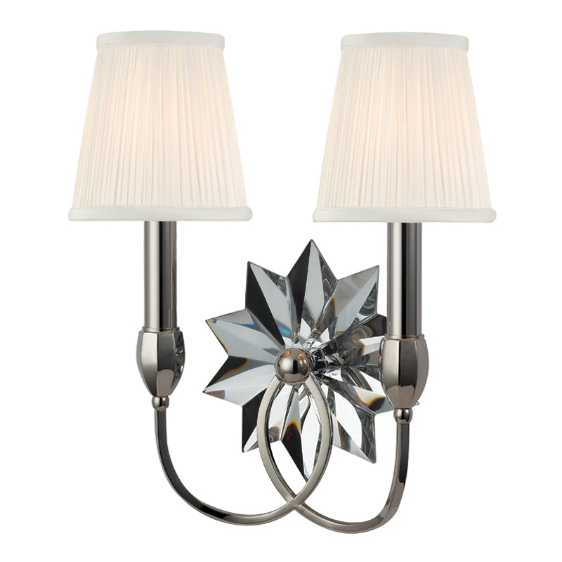 Hudson Valley - 3212-PN - Two Light Wall Sconce - Barton - Polished Nickel