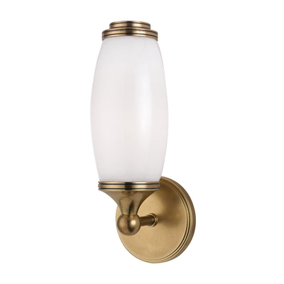 Hudson Valley - 1681-AGB - One Light Wall Sconce - Brooke - Aged Brass