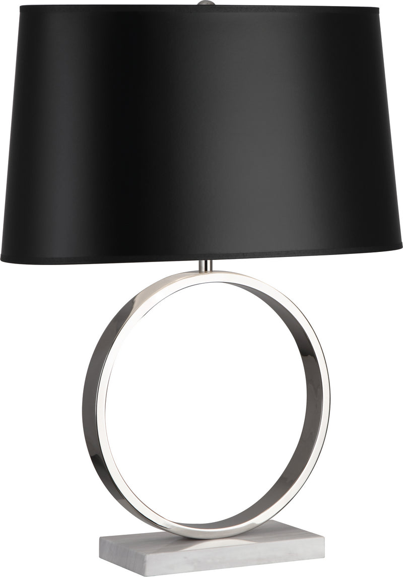Robert Abbey - 2791B - One Light Table Lamp - Logan - Polished Nickel
