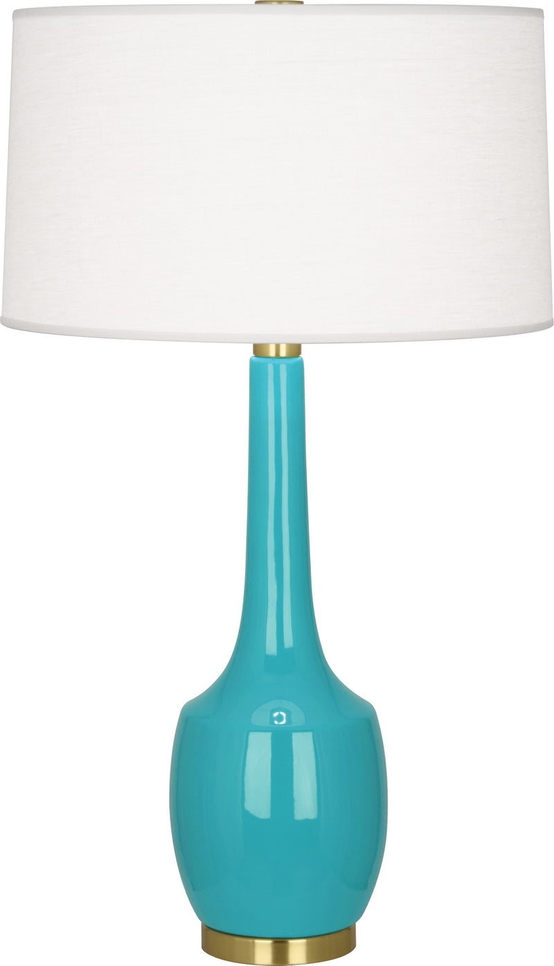 Robert Abbey - EB701 - One Light Table Lamp - Delilah - Egg Blue Glazed