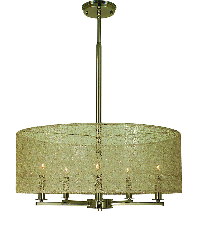 Framburg - 1219 PN - Five Light Chandelier - Chloe - Polished Nickel