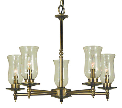 Framburg - 2505 AB - Five Light Chandelier - Sheraton - Antique Brass