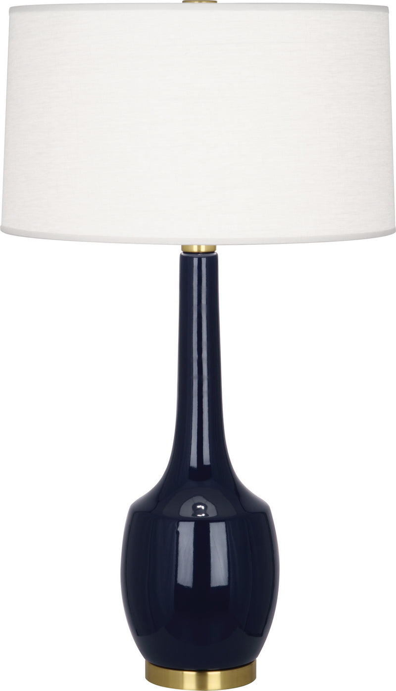 Robert Abbey - MB701 - One Light Table Lamp - Delilah - Midnight Blue Glazed