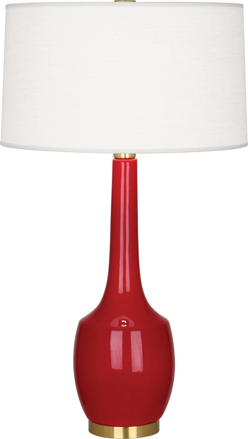 Robert Abbey - RR701 - One Light Table Lamp - Delilah - Ruby Red Glazed