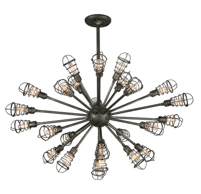 Troy Lighting - F3816 - 25 Light Chandelier - Conduit - Old Silver