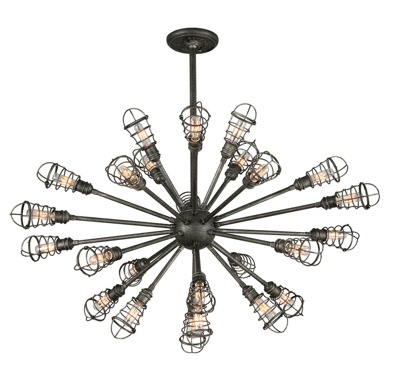 Troy Lighting - F3816 - 25 Light Chandelier - Conduit - Old Silver