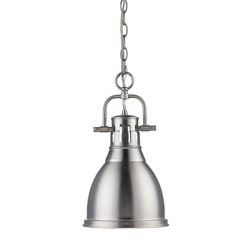 Golden - 3602-S PW-PW - One Light Pendant - Duncan PW - Pewter