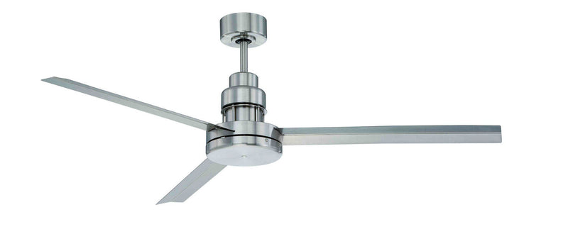 Craftmade - MND54BNK3 - 54``Ceiling Fan - Mondo 54" - Brushed Polished Nickel