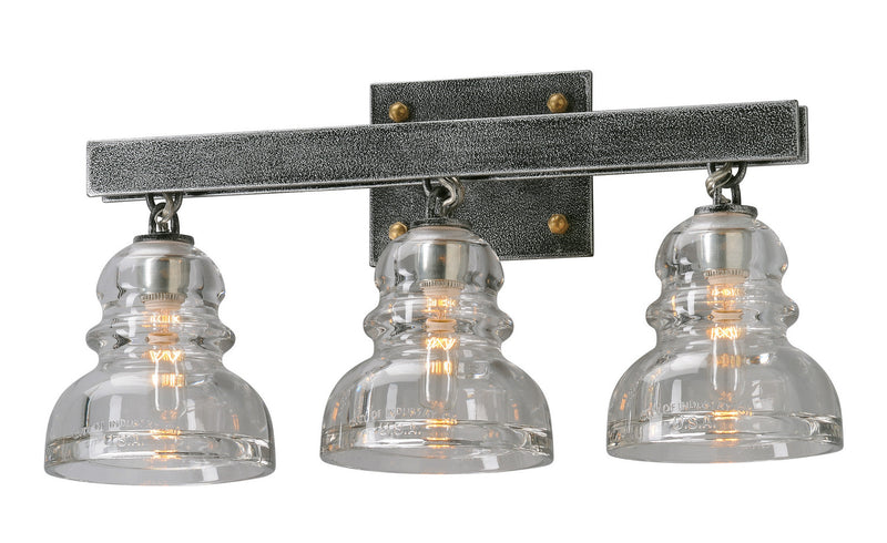 Troy Lighting - B3953-OS - Three Light Bath - Menlo Park - Old Silver