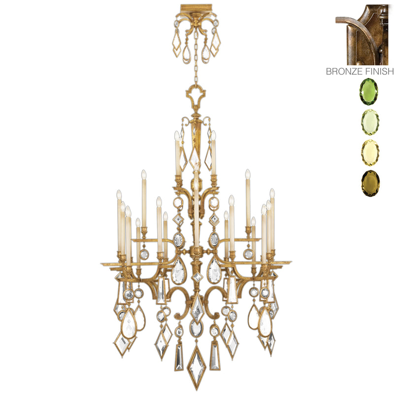 Fine Art - 709440-1ST - 24 Light Chandelier - Encased Gems - Bronze