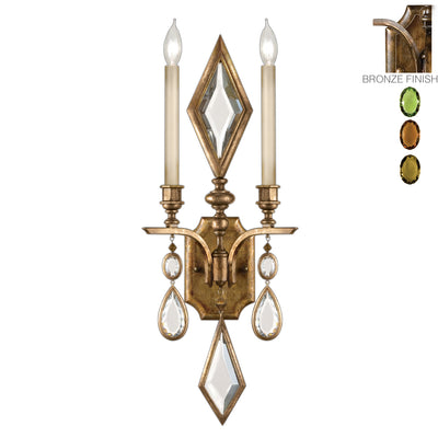 Fine Art - 718150-1ST - Two Light Wall Sconce - Encased Gems - Bronze