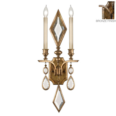 Fine Art - 718150-3ST - Two Light Wall Sconce - Encased Gems - Bronze