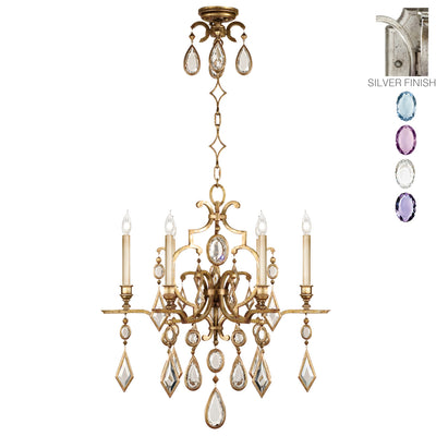 Fine Art - 729440-1ST - Six Light Chandelier - Encased Gems - Silver