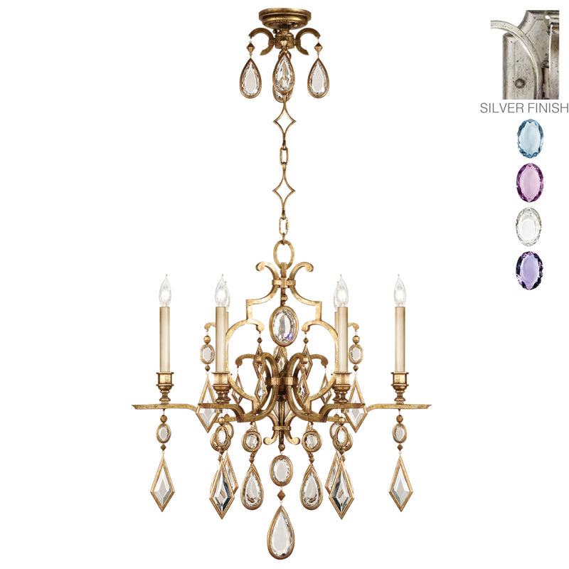 Fine Art - 729440-1ST - Six Light Chandelier - Encased Gems - Silver