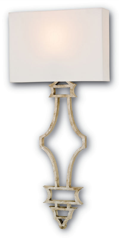 Currey and Company - 5173 - One Light Wall Sconce - Eternity - Silver Granello