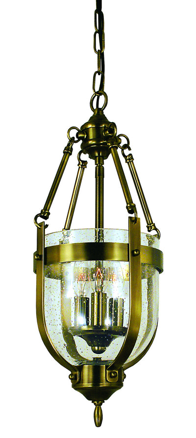 Framburg - 1013 AB - Three Light Chandelier - Hannover - Antique Brass