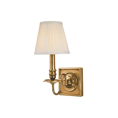 Hudson Valley - 201-AGB - One Light Wall Sconce - Sheldrake - Aged Brass