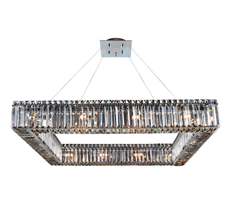 Allegri - 11712-010-FR001 - 16 Light Pendant - Quadro - Chrome