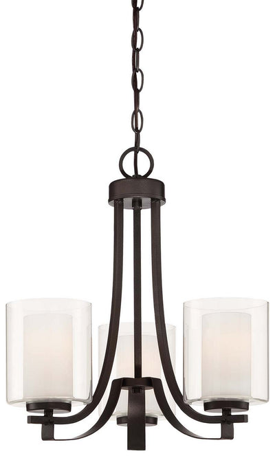 Minka-Lavery - 4103-172 - Three Light Chandelier - Parsons Studio - Smoked Iron