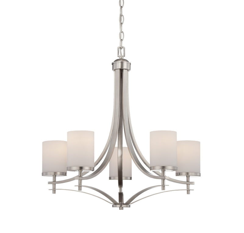 Savoy House - 1-330-5-SN - Five Light Chandelier - Colton - Satin Nickel