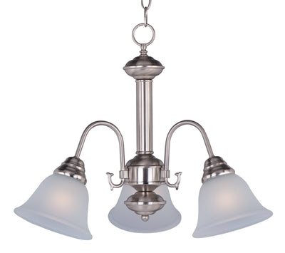 Maxim - 2697FTSN - Three Light Chandelier - Malaga - Satin Nickel