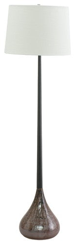 House of Troy - GS500-OBDR - One Light Floor Lamp - Scatchard - Decorated Red And Oil Rubbed Bronze
