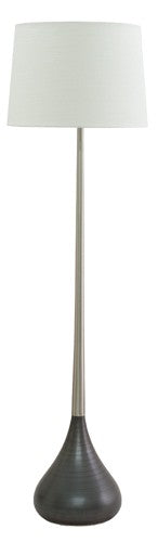 House of Troy - GS500-SNBM - One Light Floor Lamp - Scatchard - Black Matte And Satin Nickel