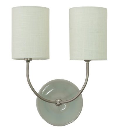 House of Troy - GS775-2-SNGG - Two Light Wall Lamp - Scatchard - Gray Gloss And Satin Nickel
