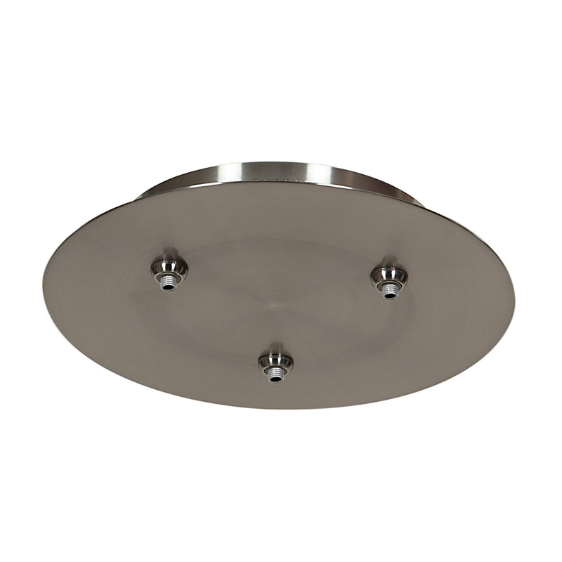 Access - 87120UJ-BS - Three-Port Round Canopy - Unijack - Brushed Steel