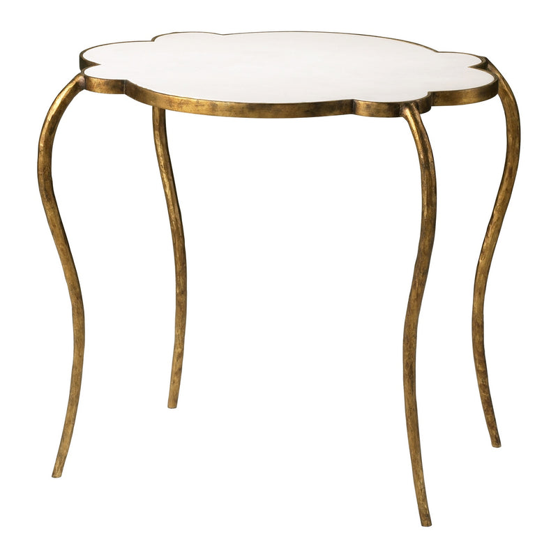 Cyan - 03039 - Side Table - Flora - Gold/White