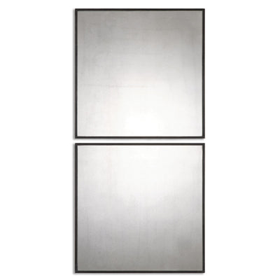 Uttermost - 13932 - Mirror, Set Of 2 - Matty Squares - Aged Black w/Red
