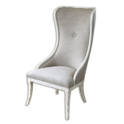 Uttermost - 23218 - Wing Chair - Selam - White Poplar