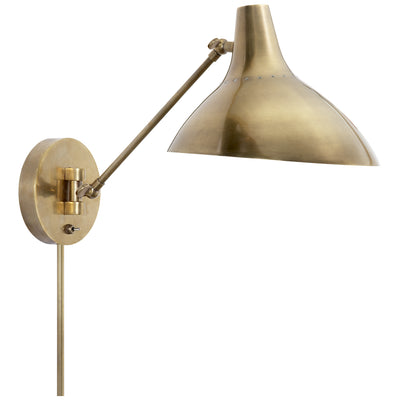 Visual Comfort Signature - ARN 2006HAB - One Light Wall Sconce - Charlton - Hand-Rubbed Antique Brass