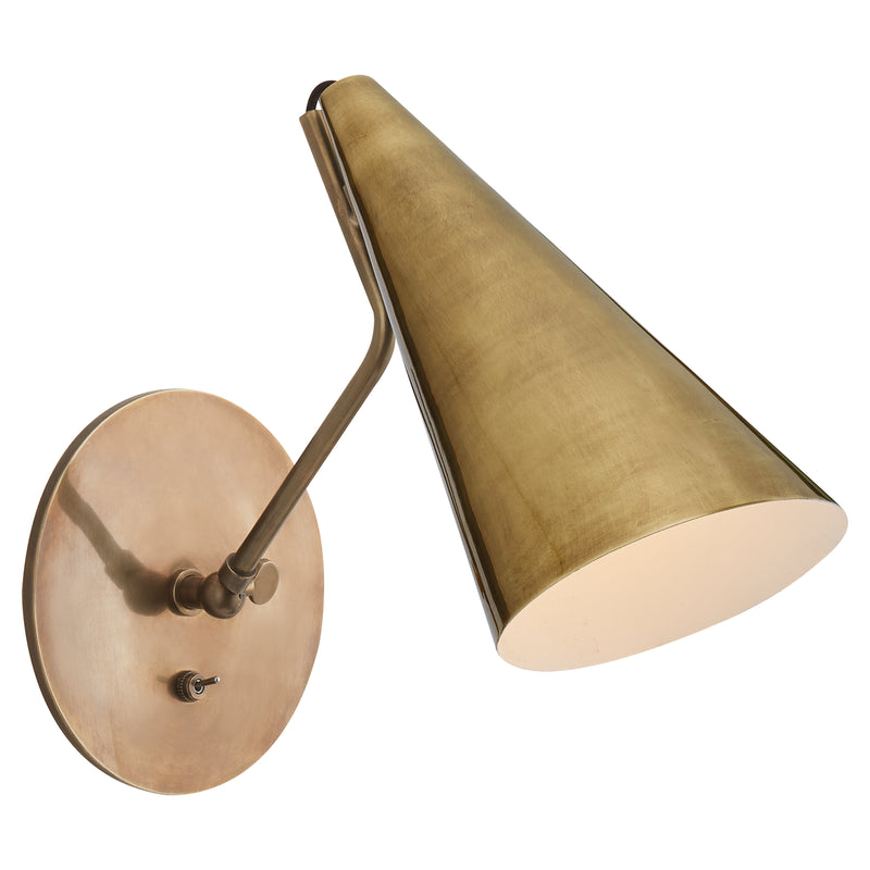 Visual Comfort Signature - ARN 2024HAB-HAB - One Light Wall Sconce - Clemente - Hand-Rubbed Antique Brass