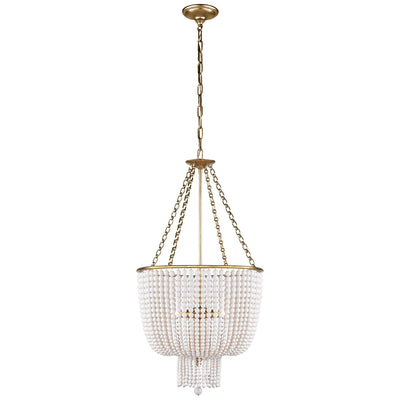 Visual Comfort Signature - ARN 5102HAB-WG - Four Light Chandelier - JACQUELINE - Hand-Rubbed Antique Brass