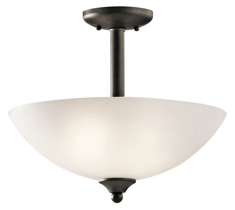 Kichler - 43641OZ - Two Light Pendant/Semi Flush Mount - Jolie - Olde Bronze