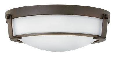Hinkley - 3225OB-WH - LED Flush Mount - Hathaway - Olde Bronze with Etched White glass