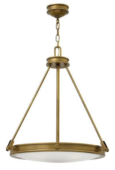 Hinkley - 3384HB - LED Pendant - Collier - Heritage Brass