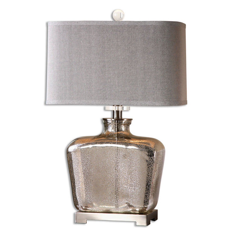 Uttermost - 26851-1 - One Light Table Lamp - Molinara - Brushed Nickel