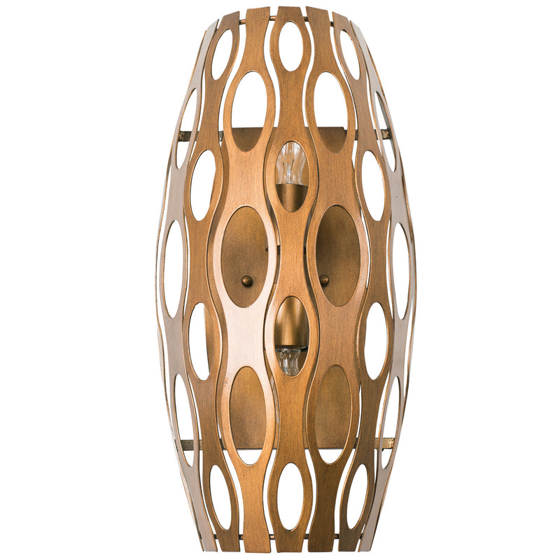 Varaluz - 149W02HO - Two Light Wall Sconce - Masquerade - Hammered Ore