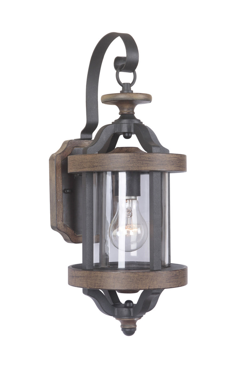 Craftmade - Z7904-TBWB - One Light Wall Mount - Ashwood - Textured Black / Whiskey Barrel