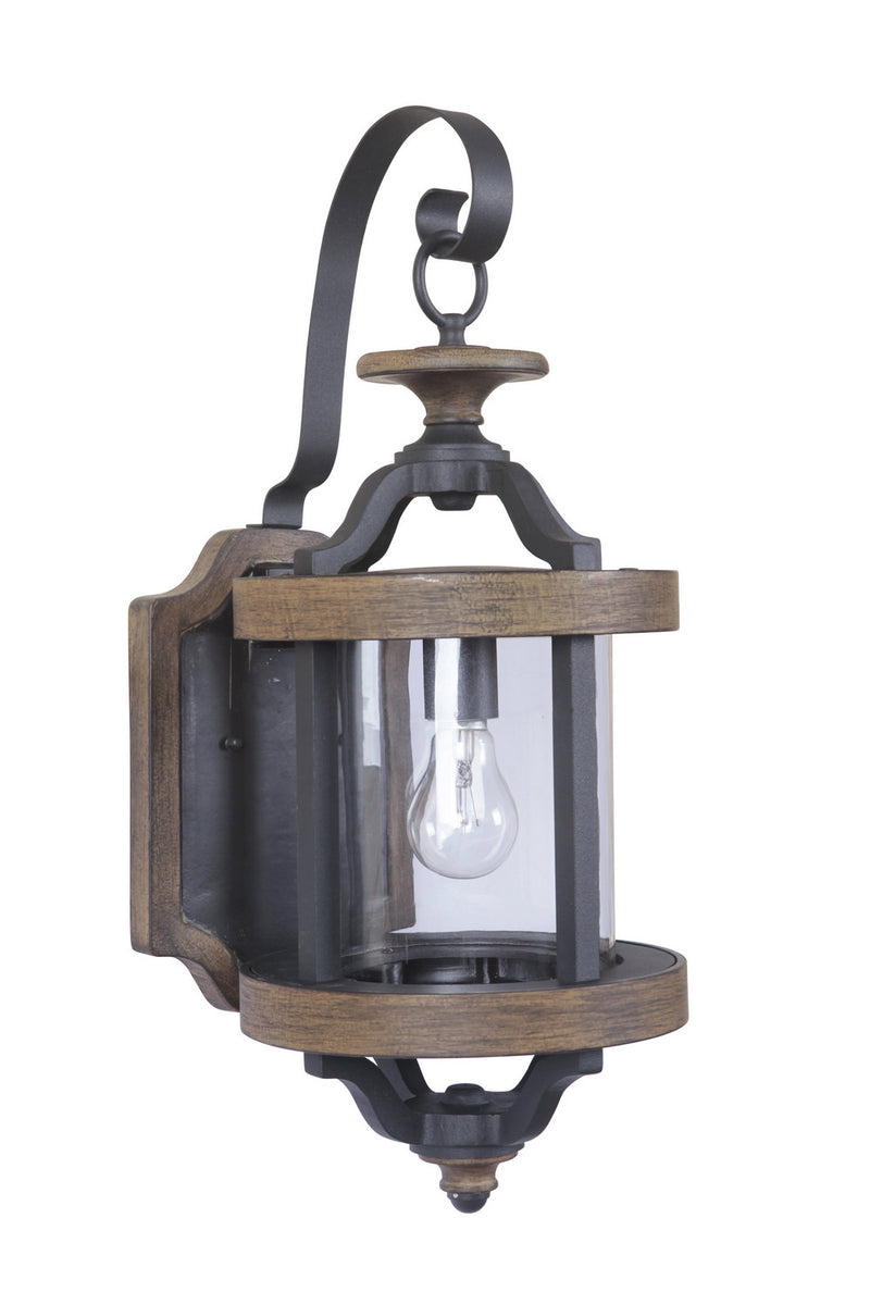 Craftmade - Z7914-TBWB - One Light Wall Mount - Ashwood - Textured Black / Whiskey Barrel