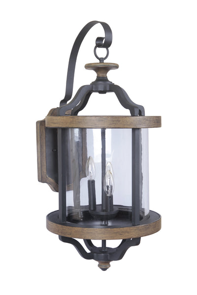 Craftmade - Z7934-TBWB - Three Light Wall Mount - Ashwood - Textured Black / Whiskey Barrel
