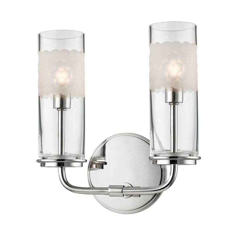 Hudson Valley - 3902-PN - Two Light Wall Sconce - Wentworth - Polished Nickel