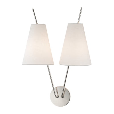 Hudson Valley - 6322-PN - Two Light Wall Sconce - Campagna - Polished Nickel